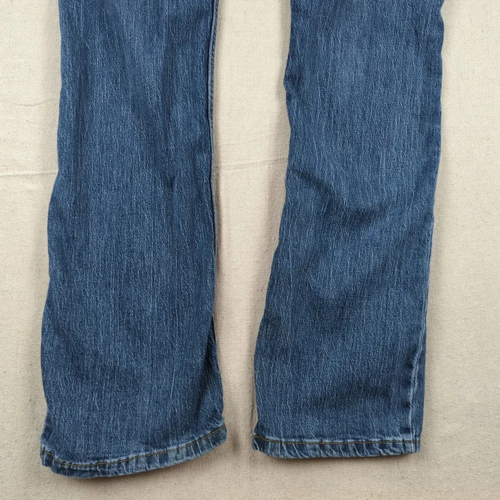 Levis Jeans Mens 32x34 Blue 527 Boot Cut Western Cowboy Distressed